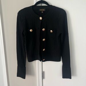 Truth Black Sweater with Gold Accents